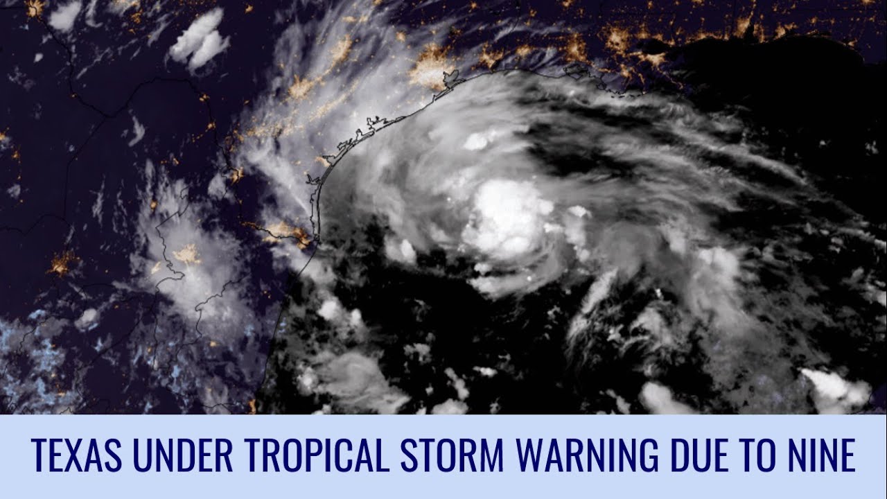 Texas under Tropical Storm Warning - August 22, 2023 - YouTube