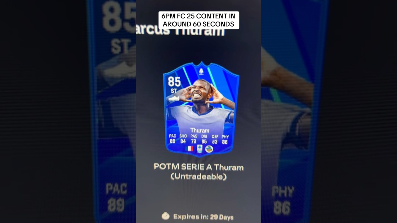 6PM FC 25 CONTENT IN AROUND 60 SECONDS 