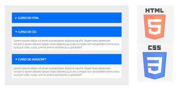 Como hacer un Acordeón con HTML y CSS | FACIL Y RAPIDO