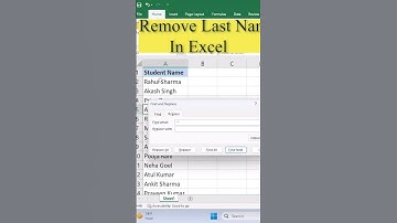 Remove Last Name In Excel #excel #advanceexcel #shorts #viralvideo #viralshorts #exceltips #viral