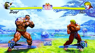 Zangief vs Ken (Hardest) Ultra Street Fighter IV..