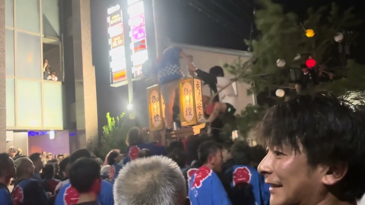 2025  氷見祇園大祭   初日  太鼓台ぶつけ合い