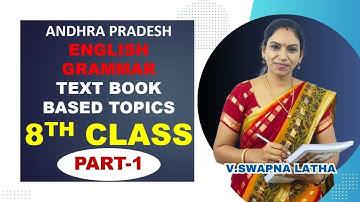 A.P TET+DSC English Grammar Textbook Topics - Class-8