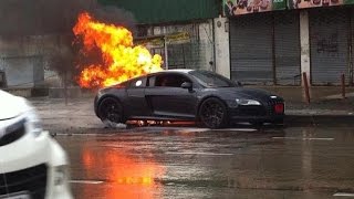 Brand New Audi R8 Catches Fire In Thailand