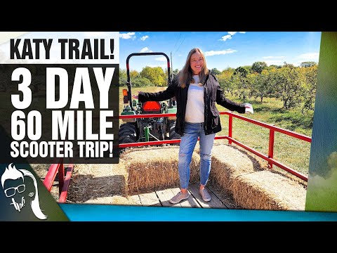 Katy Trail | 60-Mile Scooter Trip! St. Charles, Missouri to Hermann, Missouri