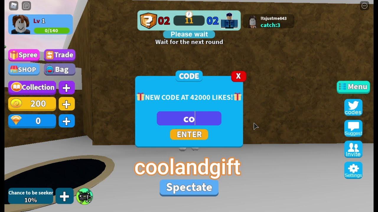 *9 CODES* Hide and Seek Transform Roblox Codes YouTube