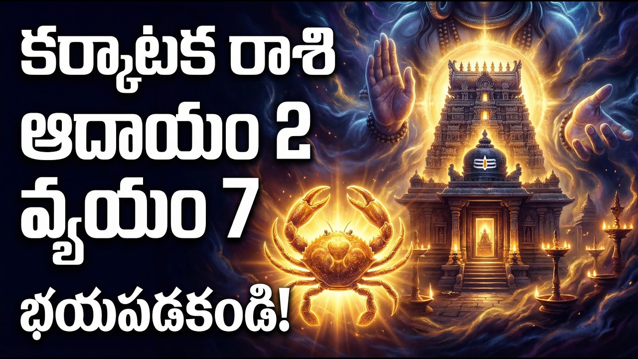 కర్కాటక రాశి వారికి ఆదాయం 2 వ్యయం 7 – భయపడుతున్నారా? అసలు నిజం ఇది#CancerRashi #కర్కాటకరాశి