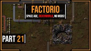 Factorio Space Age - Episode 21 - Slowly onwards to space, rocket silo done! (Deathworld, no mods)