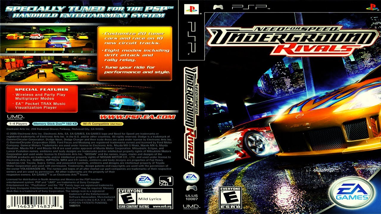 Need for Speed: Underground - Rivals [Sony PSP] — MyShopville