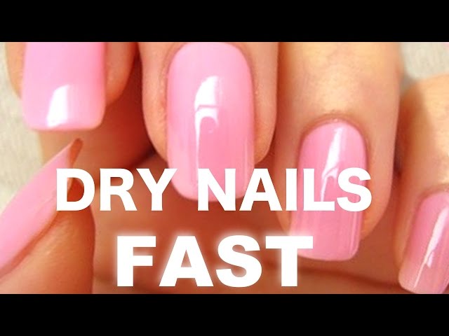 How to make your nails dry faster