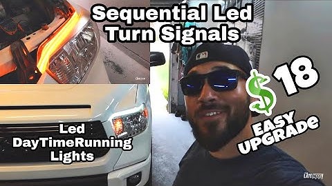 Awesome Dual Color Sequential Led Headlamp Strip Anyone Can Install Detailed Install  Toyota Tundra