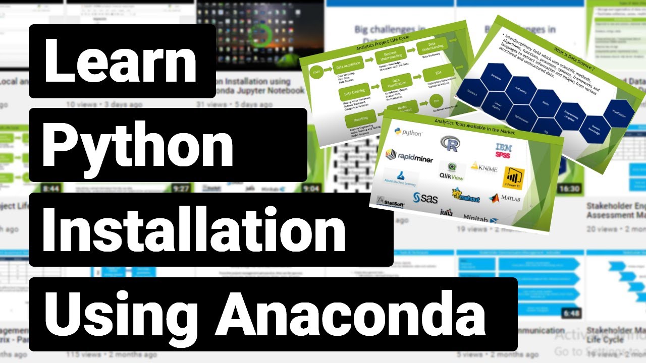 Python Installation using Anaconda Jupyter Notebook - YouTube