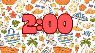 2 Minute Countdown Timer With Music (Upbeat) - Summer Vibes
