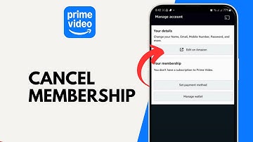 How to Cancel Amazon Prime Video Membership