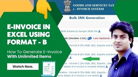 E Invoice in Excel Using Format B | How to make e-Invoice Step by Step Tutorial 2023