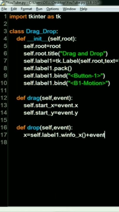 Drag and Drop Magic in Python. #shorts #python #coding #css #html # ...