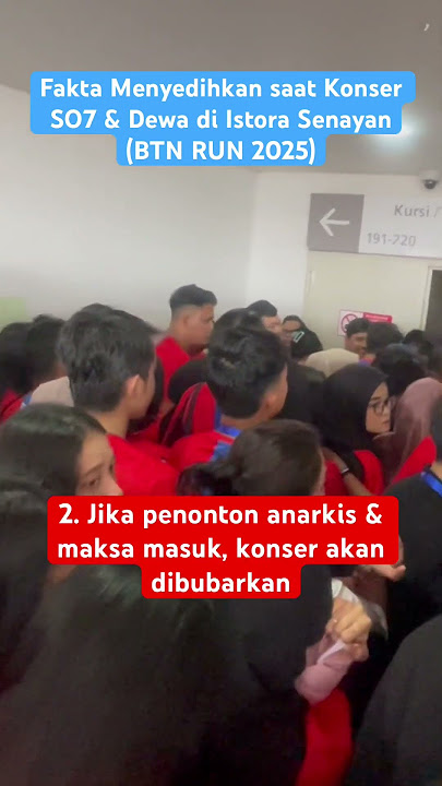 FAKTA PAHIT SAAT NONTON KONSER DEWA & SO7 DI ISTORA SENAYAN #SHORTS #SHORT