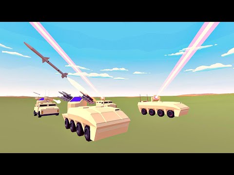 Demonstration of anti-aircraft armored units - My new air combat game developed with Unity