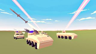 Demonstration of anti-aircraft armored units - My new air combat game developed with Unity