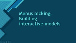 Menus picking, building interactive models | Computer Graphics | Net Worth