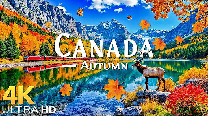 Autumn in Canada 4K 🍁 Maple Forests, Rocky Mountains, Serene Lakes draped in Fall Splendor