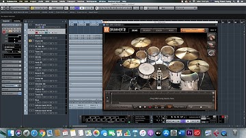 EZ drummer 2 Multi Track channel lesson with Cubase Pro 8 DAW(Silent Teaching)
