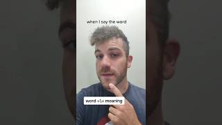 Words Don't Actually Mean Anything! #linguistics