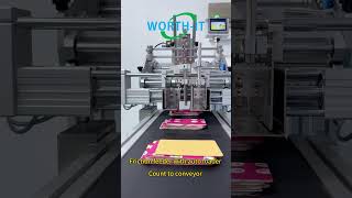Friction feeder with auto loader counting to conveyor #cards #manual #carton #magazine #brochures