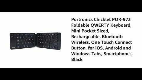 Portronics Chicklet Foldable QWERTY Keyboard