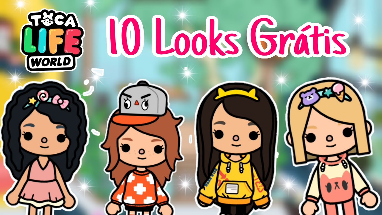 10 IDEIAS DE LOOKS GRÁTIS PARA MENINAS! (Toca Life World) 