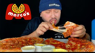 CHEESIEST PIZZA MUKBANG + Garlic Butter 🧈