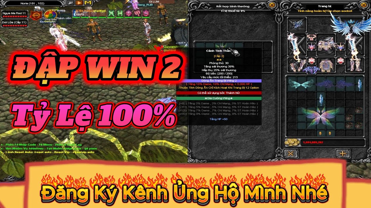 Quay Cánh Cấp 2 Muonline 100% Lên