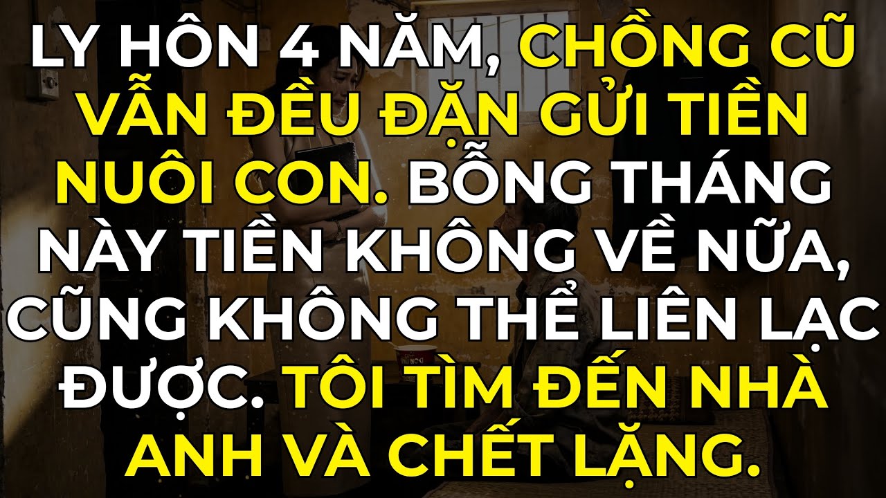 Ly Hôn 4 Năm, Chồng Cũ Vẫn Đều Đặn Gửi Tiền Nuôi Con. Bỗng Tiền Không Về Nữa, Tôi Tìm Đến Nhà Mới...