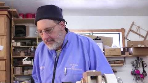 Turning a tiny Top with a BIG skew chisel    by Sam Angelo