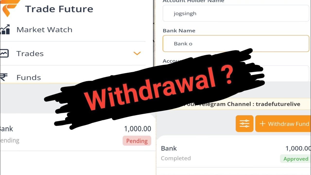 Trade Future App से Withdrawal कैसे करें? Step by Step Process ...