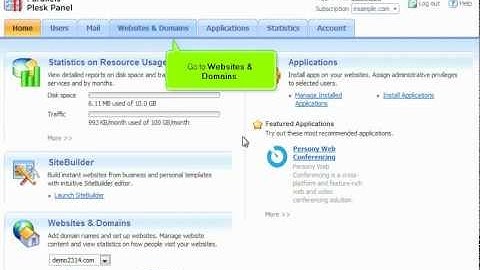 How to View and Manage a Website