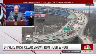 Pennsylvania officials urge residents to prepare for the upcoming weekend snowstorm