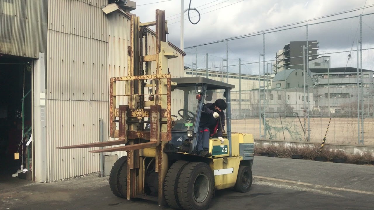 現状格安販売） コマツ ディーゼル車 4.5ton 4.0mマスト FD45-5 