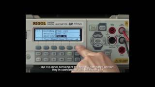 RIGOL Multimeter - Use of 2nd Function Key by Saelig