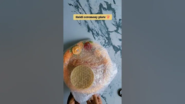 haldi ceremony plate 💝#shopping #meesho #haldiceremony #plate #onlineshopping #wedding #shorts