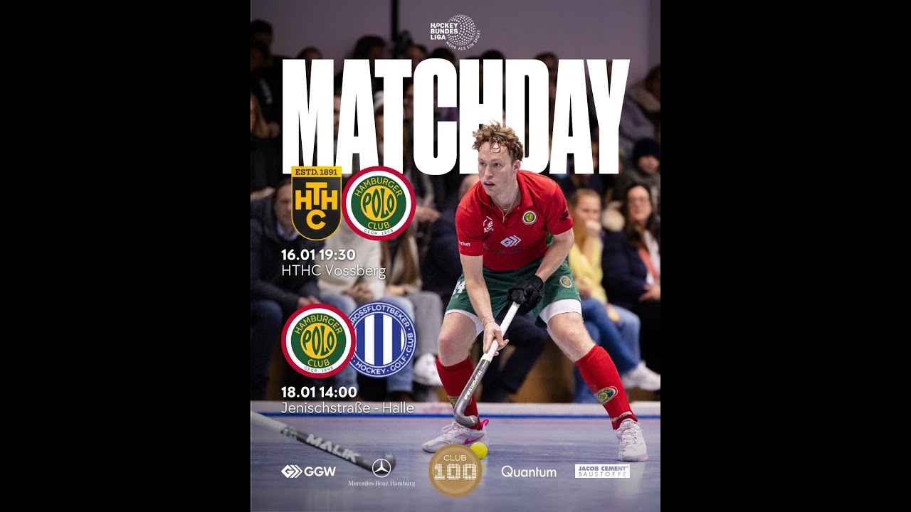 Hallenhockey 1. Bundesliga Herren: Hamburger Polo Club – Großflottbeker THGC