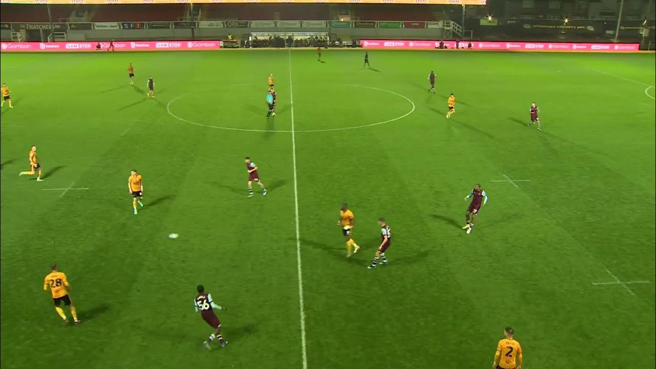 Newport County v West Ham United U21 highlights YouTube