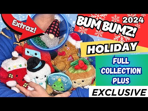 BumBumz Plushies Holiday Squad PLUS EXCLUSIVE Gnome EXTRAZ ! (Complete Squad)