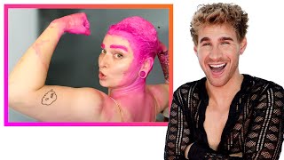 Hairdresser Reacts to People Dying Their Hair Bright Pink