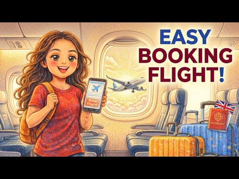 Don't Be Nervous! | Booking a Flight English Practice