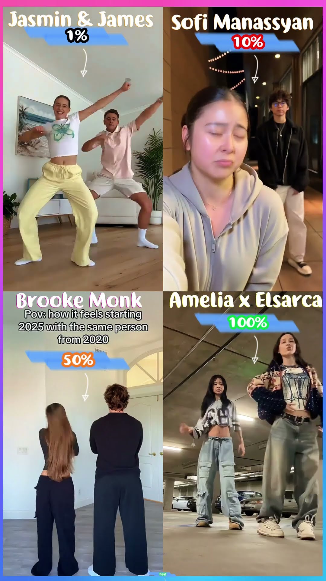 BONJI - Jasmin \u0026 James x Sofi x Brooke x Amelia x Elsa Arc #shorts #dance #funny #trend #cute
