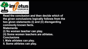 Read the conclusion and then decide which of the given conclusions logically follows from