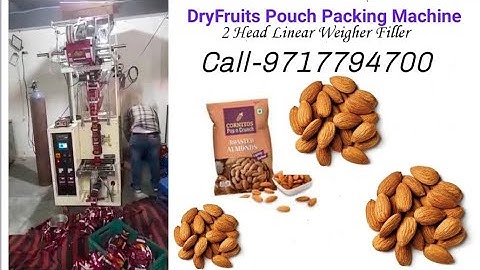 Dry Fruits Pouch Packing Machine with 2 Head Linear Weigher