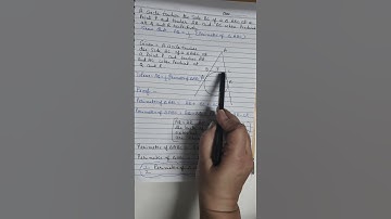 A circle touches the side BC of triangle abc at point P and touches ab and AC #maths #circles #exam