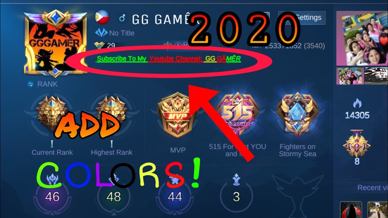 Mobile Legends Color Code Put colors on your text (Tutorial)|MOBILE LEGENDS - YouTube